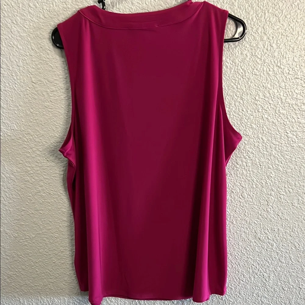 Jones Studio Magenta Sleeveless  Dress Top size XL - Picture 5 of 6